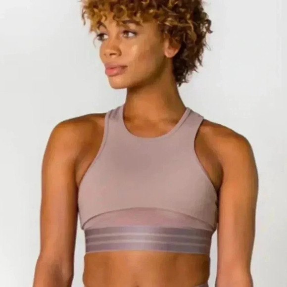 Beloforte Coco Sports Bra in Dusty Rose. Racerback. Size Small. NWT! - Picture 2 of 15